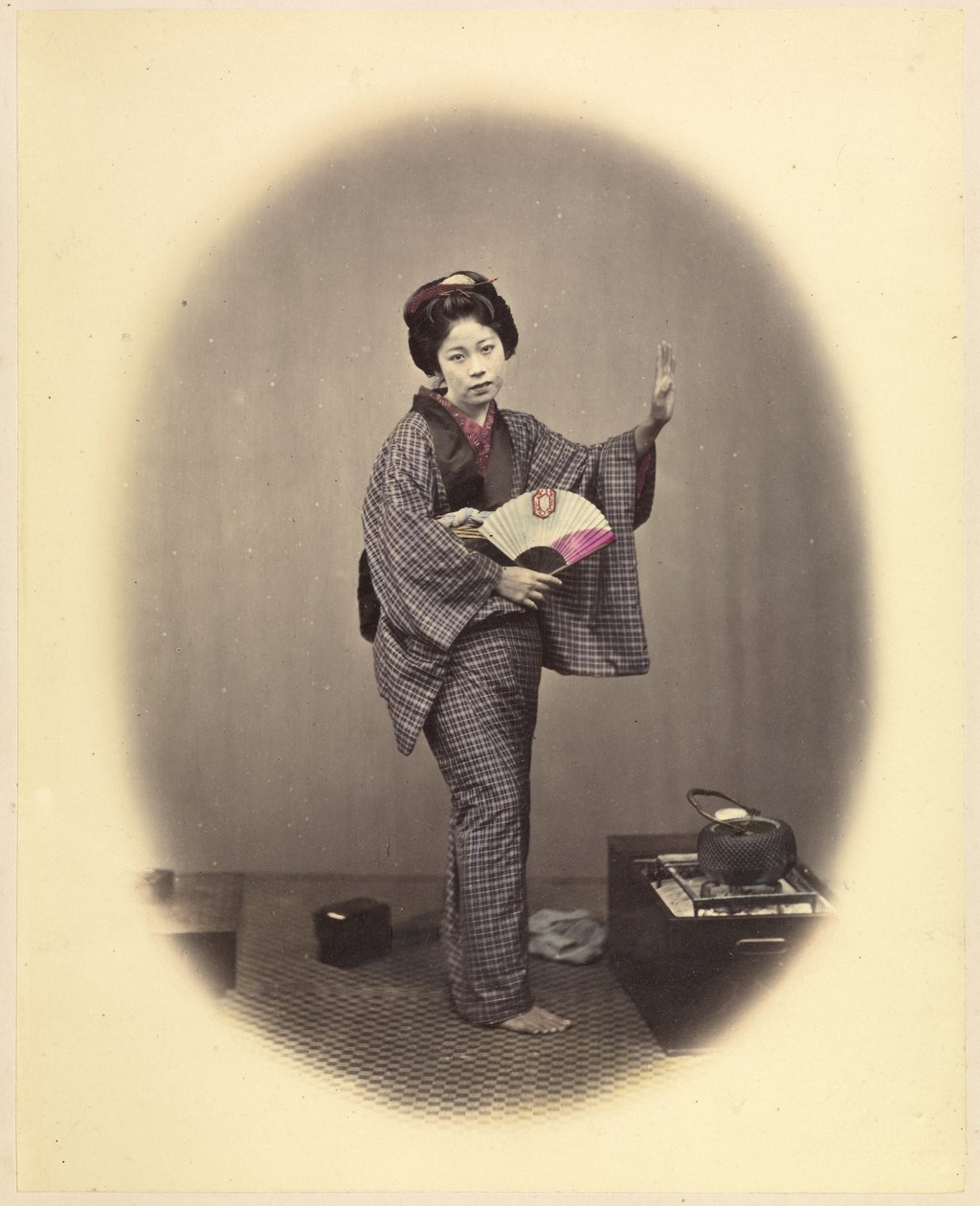 Tanzendes Mädchen 1868 Felice Beato von Felice Beato
