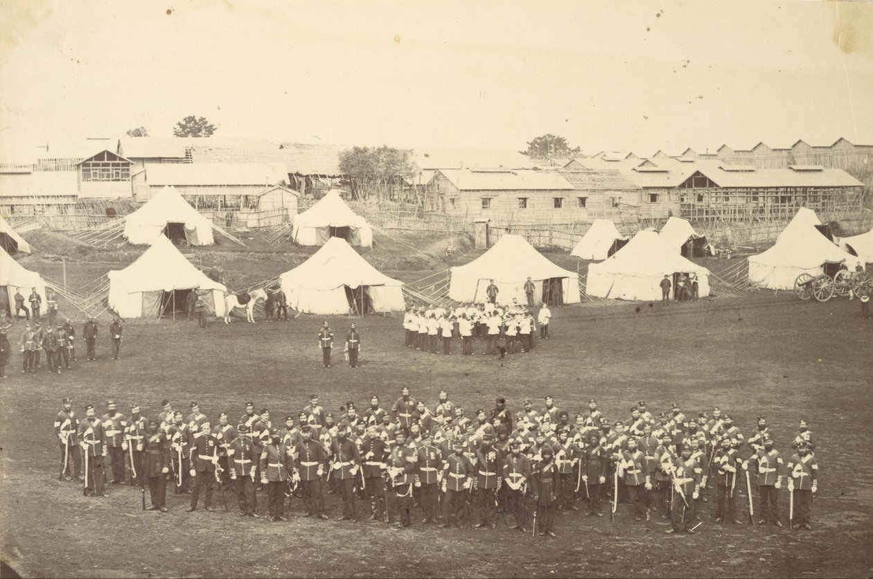 Gruppenporträt des Royal Marine Battalion von Felice Beato