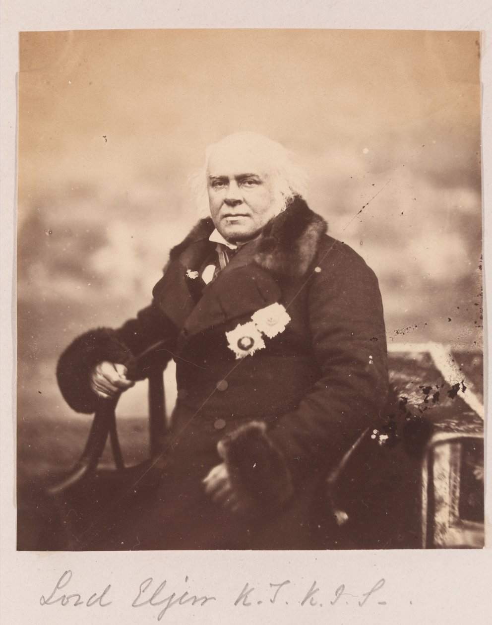 James Bruce, achter Earl of Elgin, 1860 von Felice Beato