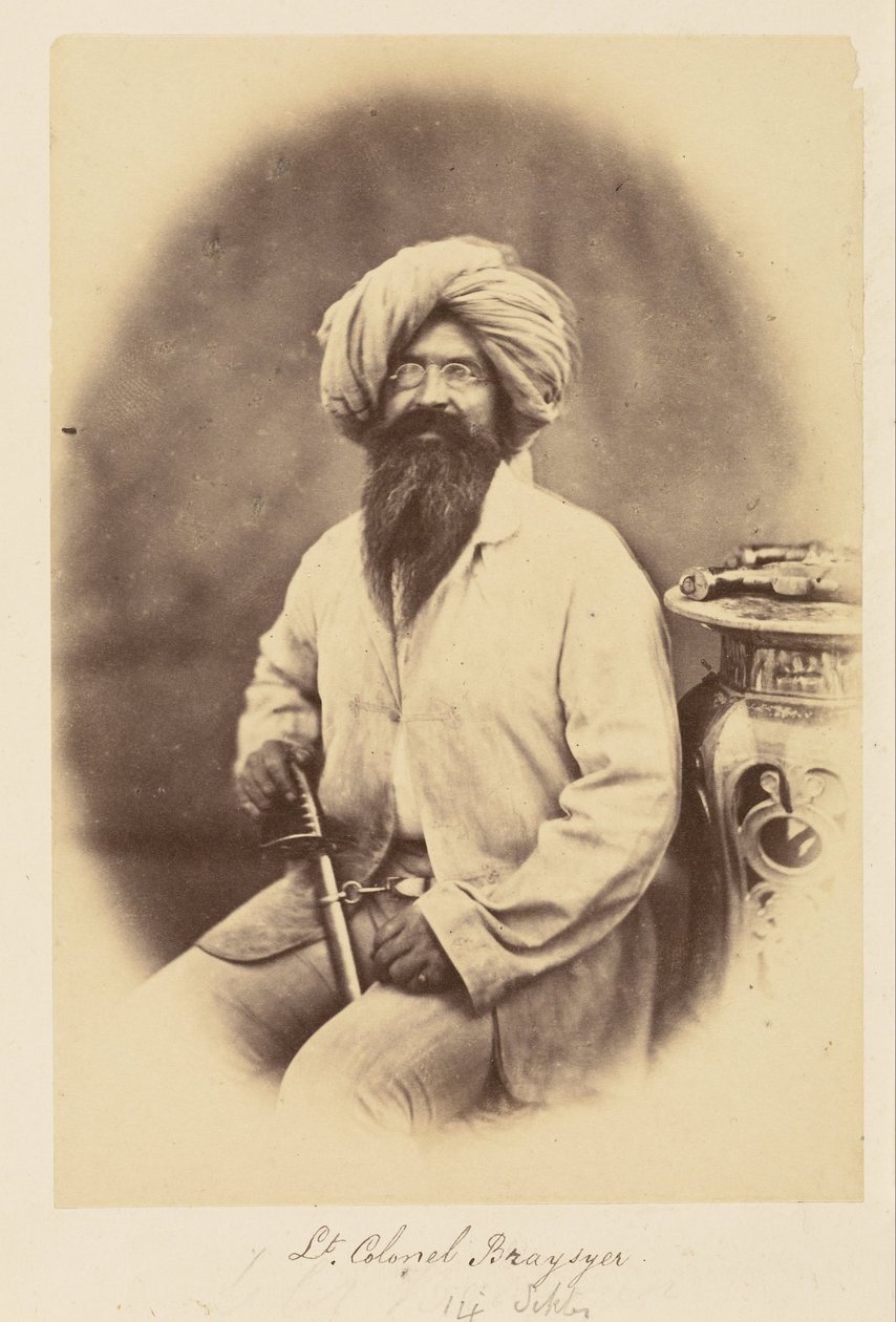 Oberstleutnant Brasyer, 14. Sikhs von Felice Beato