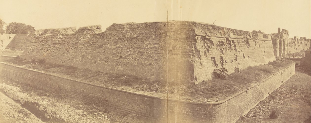 Hauptbruch und Kaschmir-Tor und Bastion von Felice Beato
