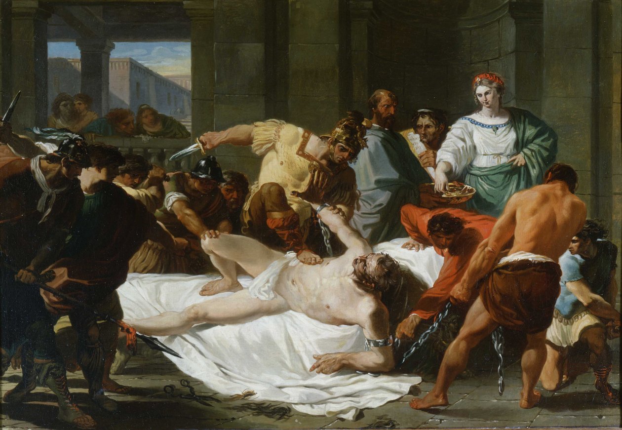 Delilahs Verrat und Samsons Gefangennahme durch die Philister, 1784 von Felice Giani