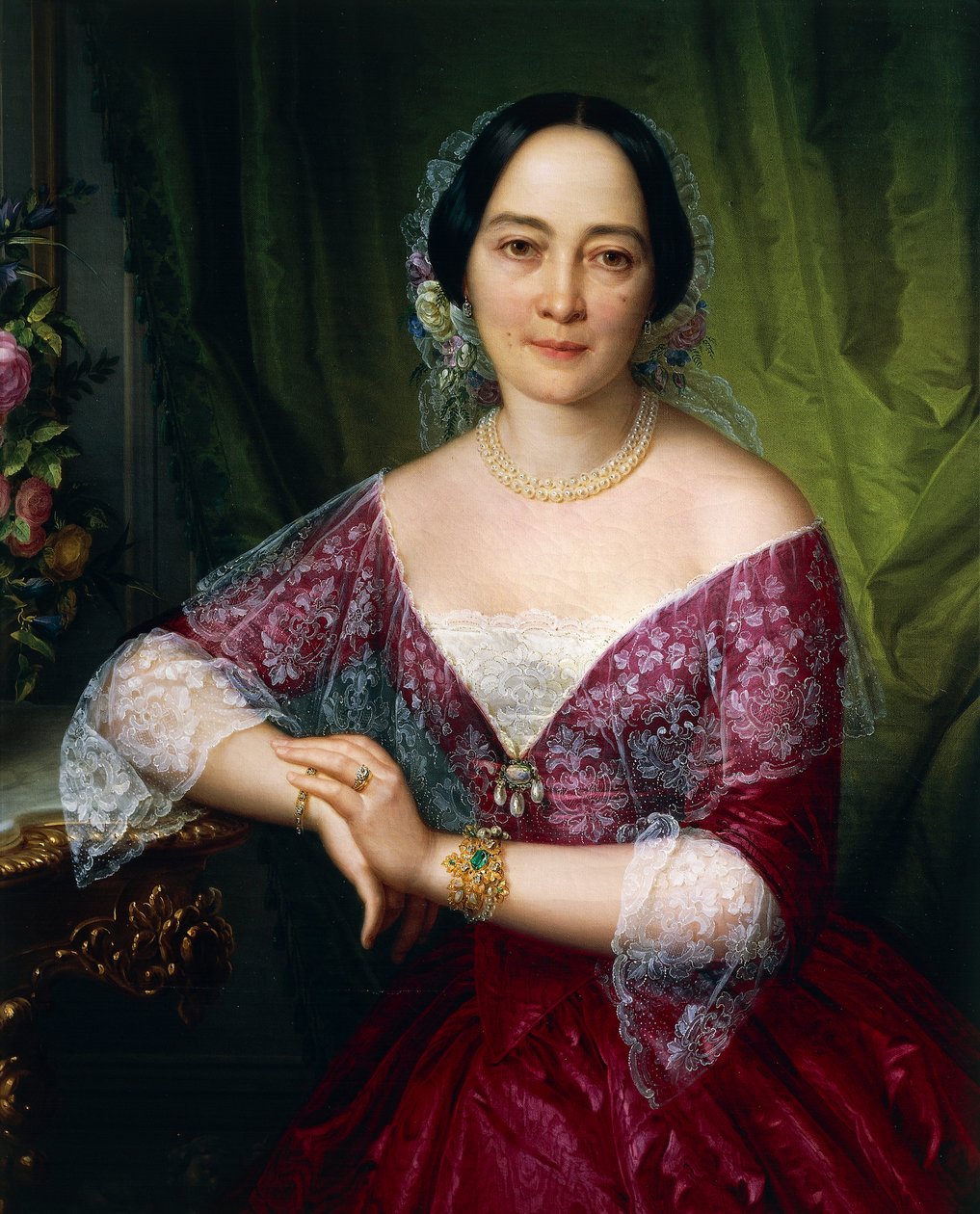 Porträt von Anne Opulich von Felice Schiavoni