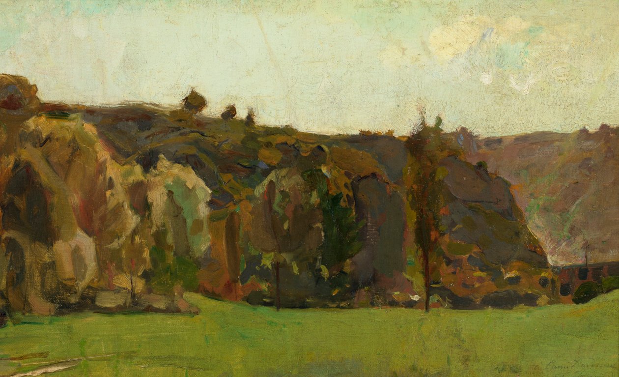 Landschaft in den Ardennen von Félicien Rops