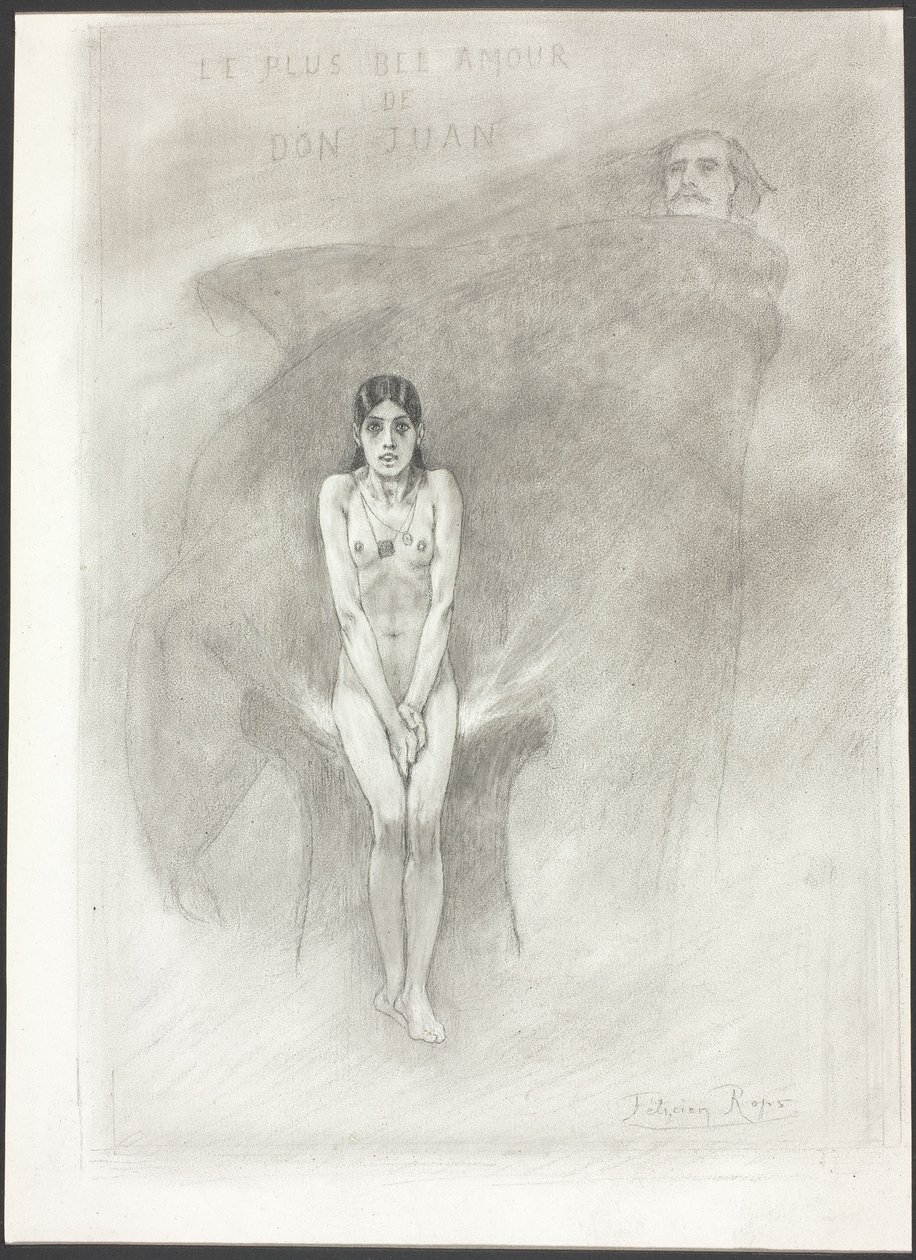 Die größte Liebe von Don Juan von Félicien Rops