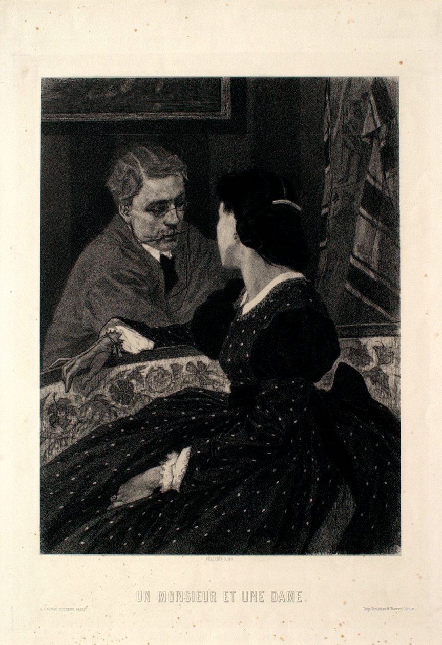 Ein Herr und eine Dame von Félicien Rops