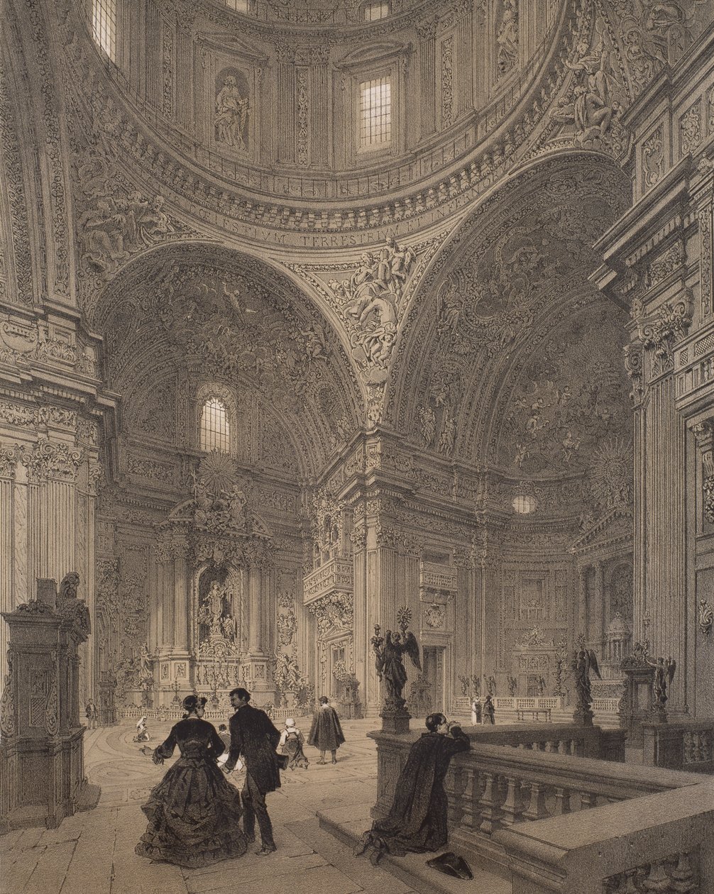 Kapelle des Heiligen Ignatius von Loyola, Chiesa del Gesu, Illustration aus dem Album 