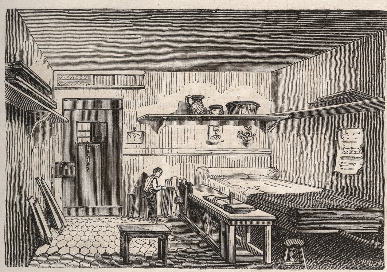 Paris - Gefängnis La Petite Roquette (Gefängnis für Frauen und Jugendliche) von Felix (after) Thorigny