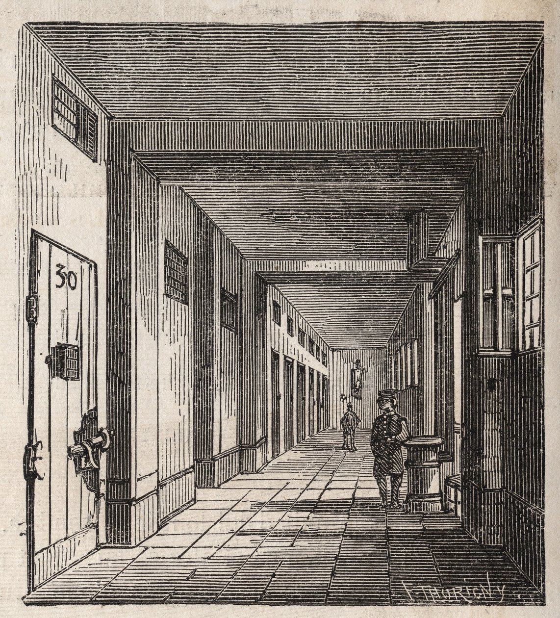 Paris - Gefängnis La Petite Roquette (Gefängnis für Frauen und Jugendliche) von Felix (after) Thorigny
