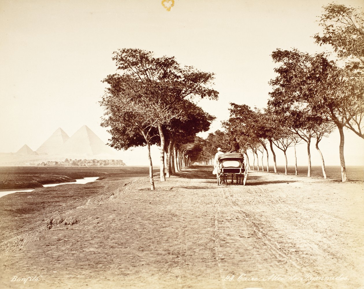 Kairo, Pyramidenallee Nr. 98 von Félix Bonfils
