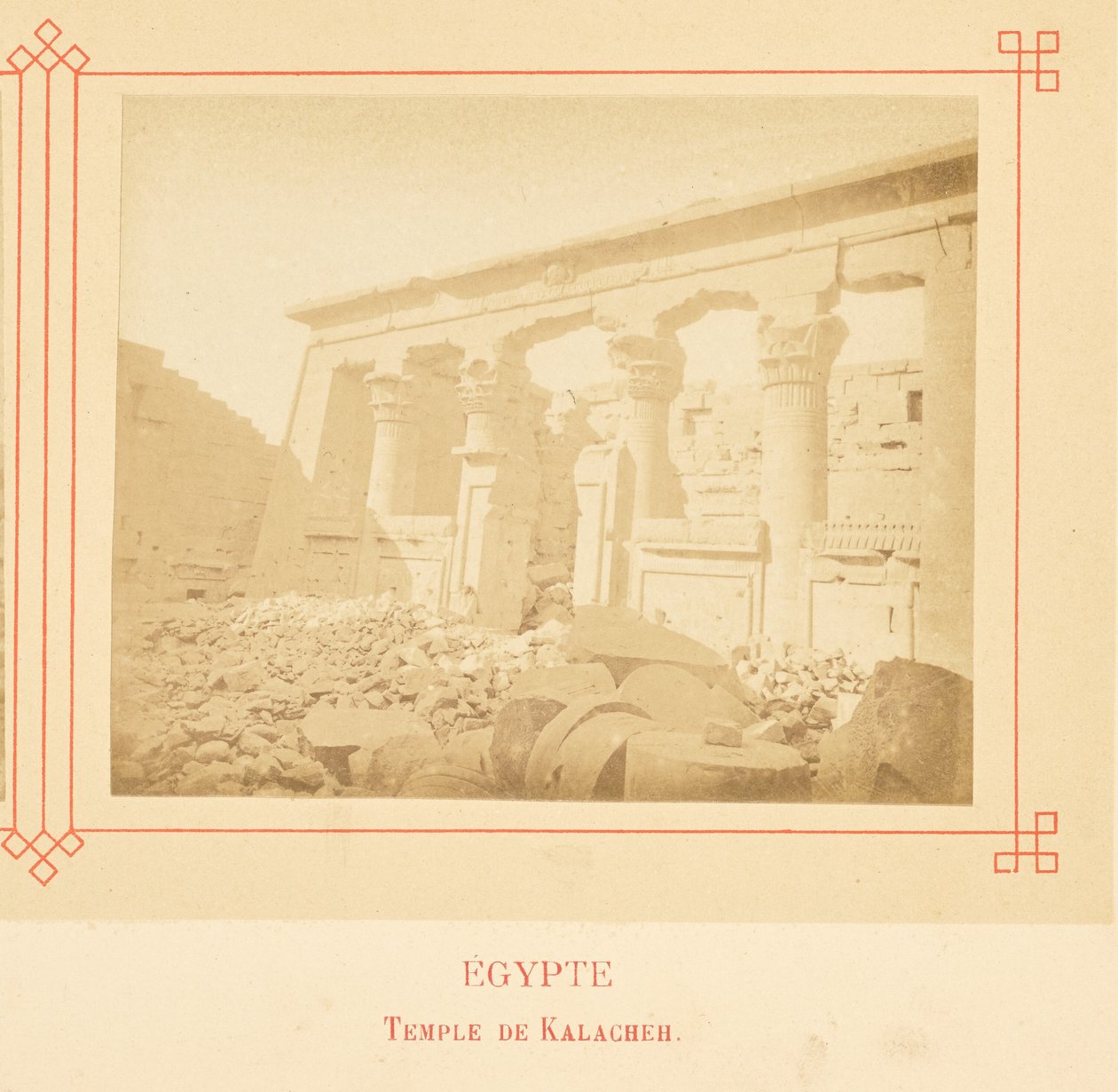 Tempel von Kalacheh von Félix Bonfils