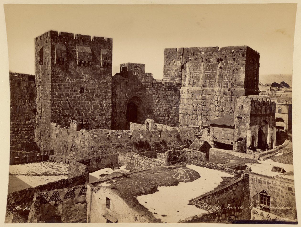 Davidsturm, Jerusalem von Félix Bonfils