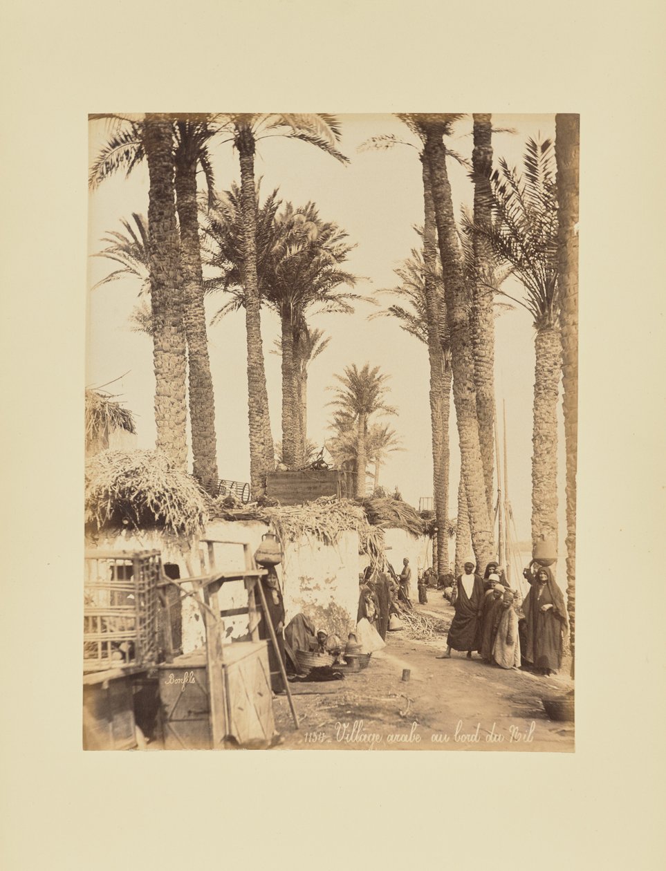 Arabisches Dorf am Nil von Félix Bonfils