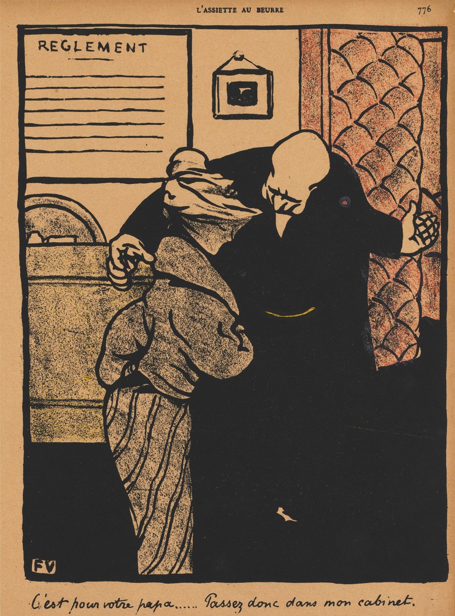Verbrechen und Strafen XIX, 776: Es geht um deinen Vater, 1872 von Felix Edouard Vallotton