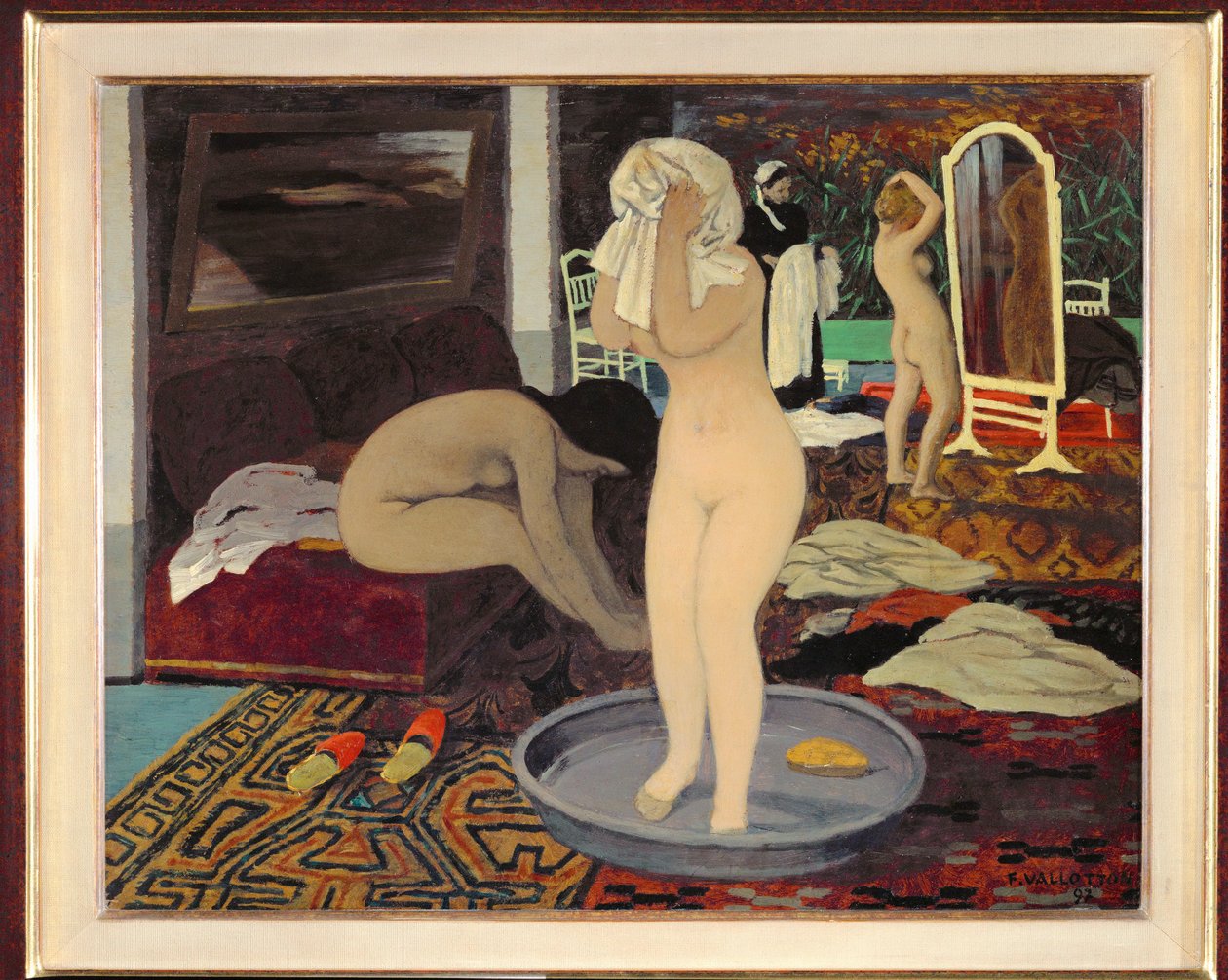 Frauen bei ihrer Toilette von Felix Edouard Vallotton