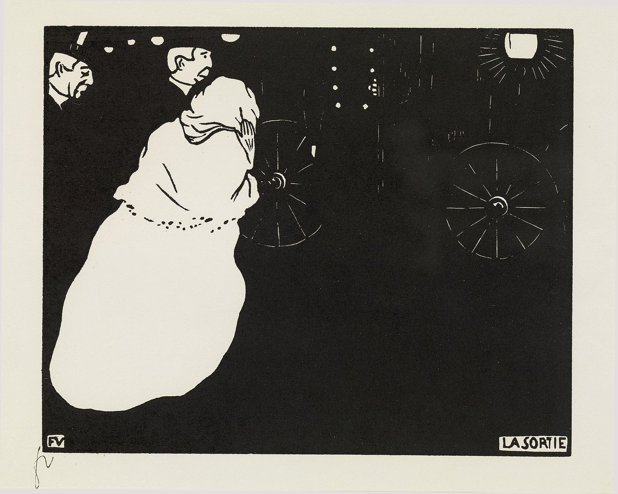 Der Ausgang, 1895 von Felix Edouard Vallotton