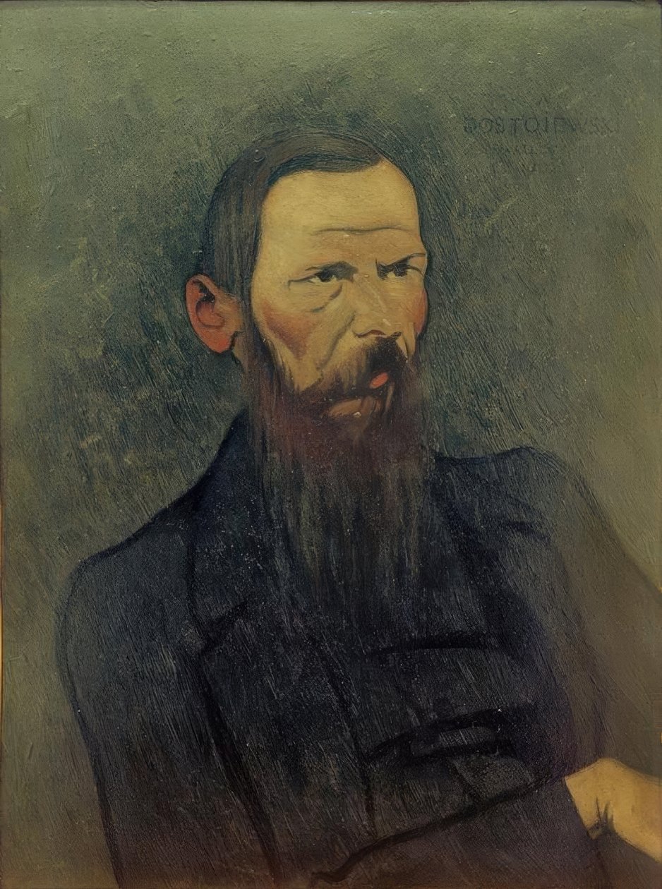 Dekoratives Porträt von Dostojewski von Felix Edouard Vallotton