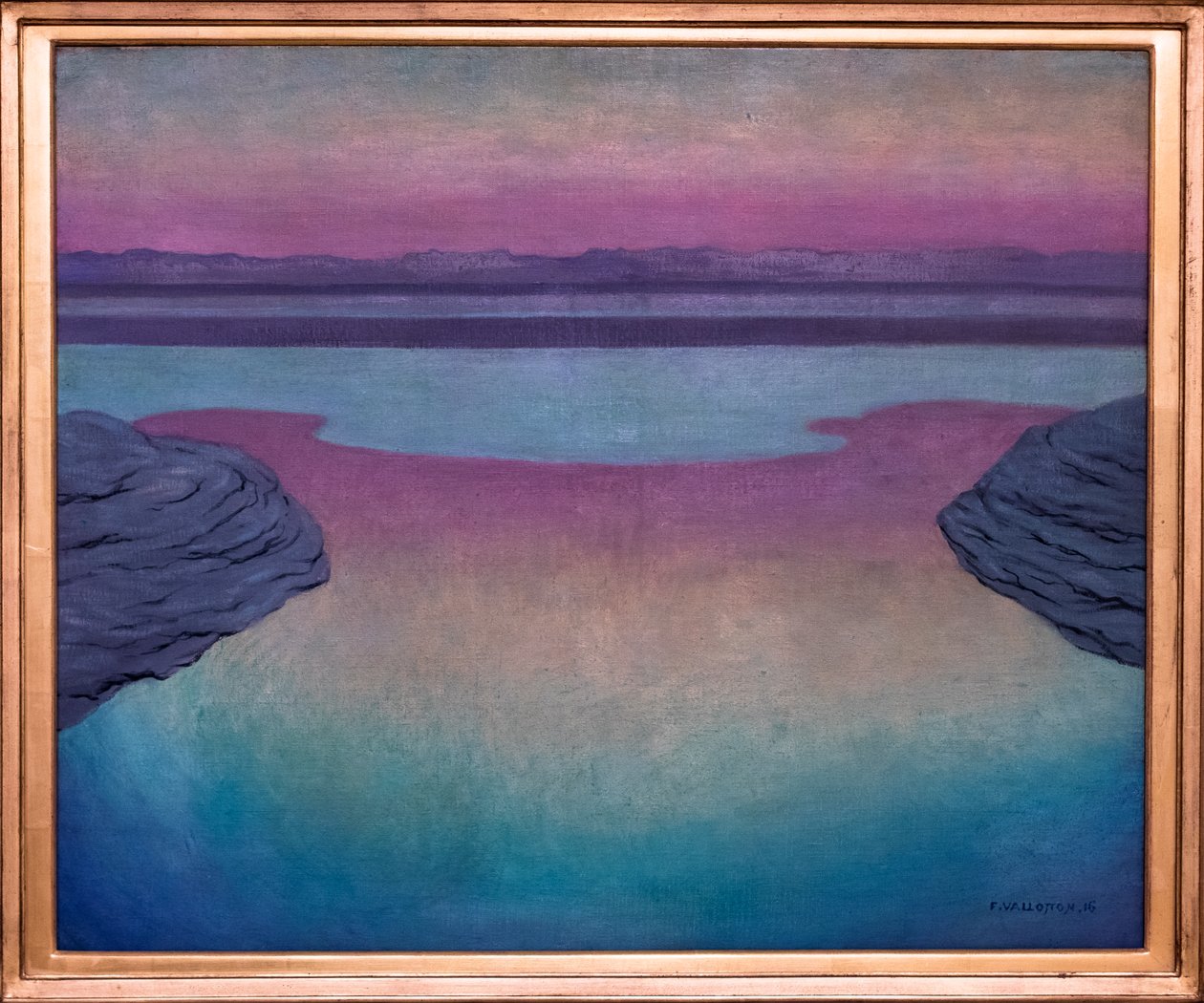 Steigende Flut am Abend von Felix Edouard Vallotton