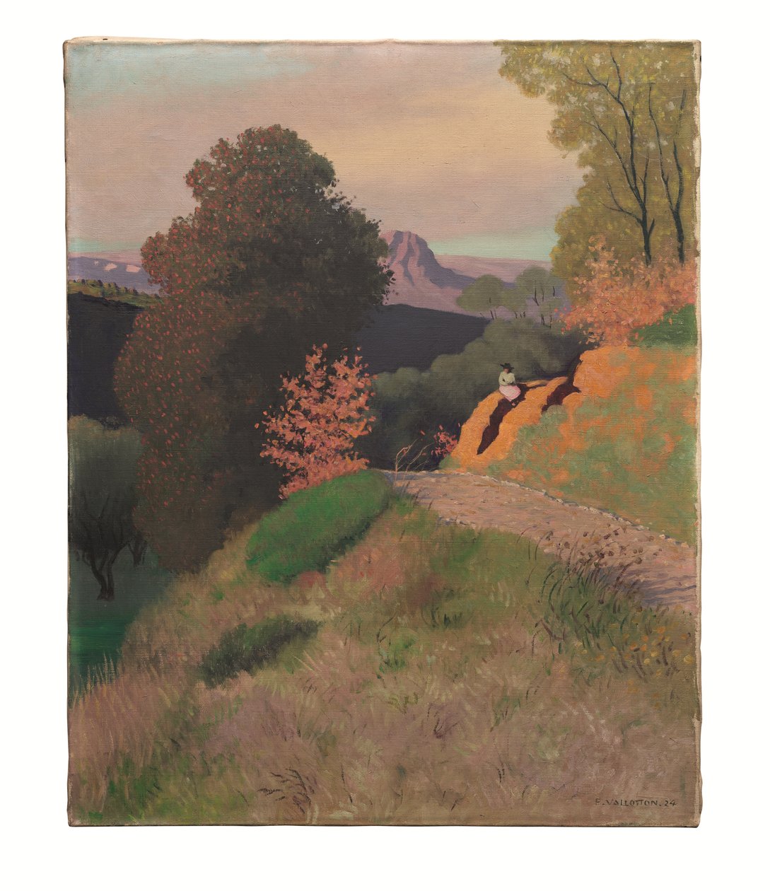 Umgebung von Cagnes am Abend von Felix Edouard Vallotton