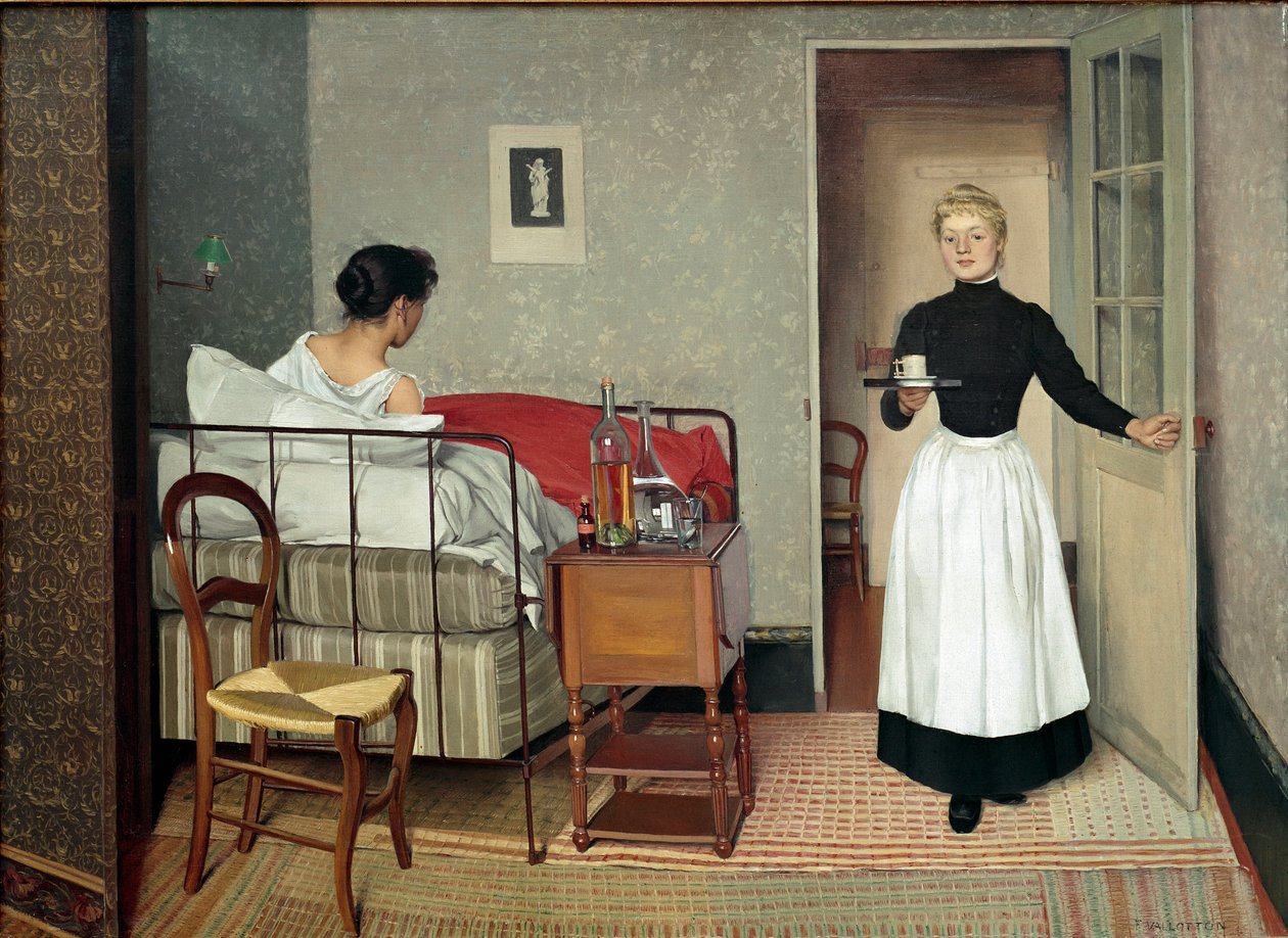 Die Patientin (Helene Chatenay) von Felix Edouard Vallotton
