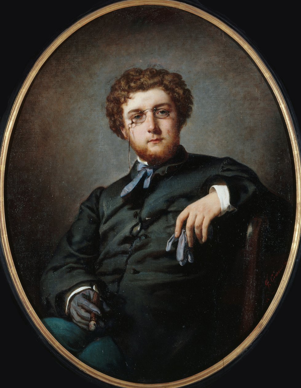 Porträt des Komponisten Georges Bizet 1838-1875, ca. 1865 von Felix Henri Giacomotti
