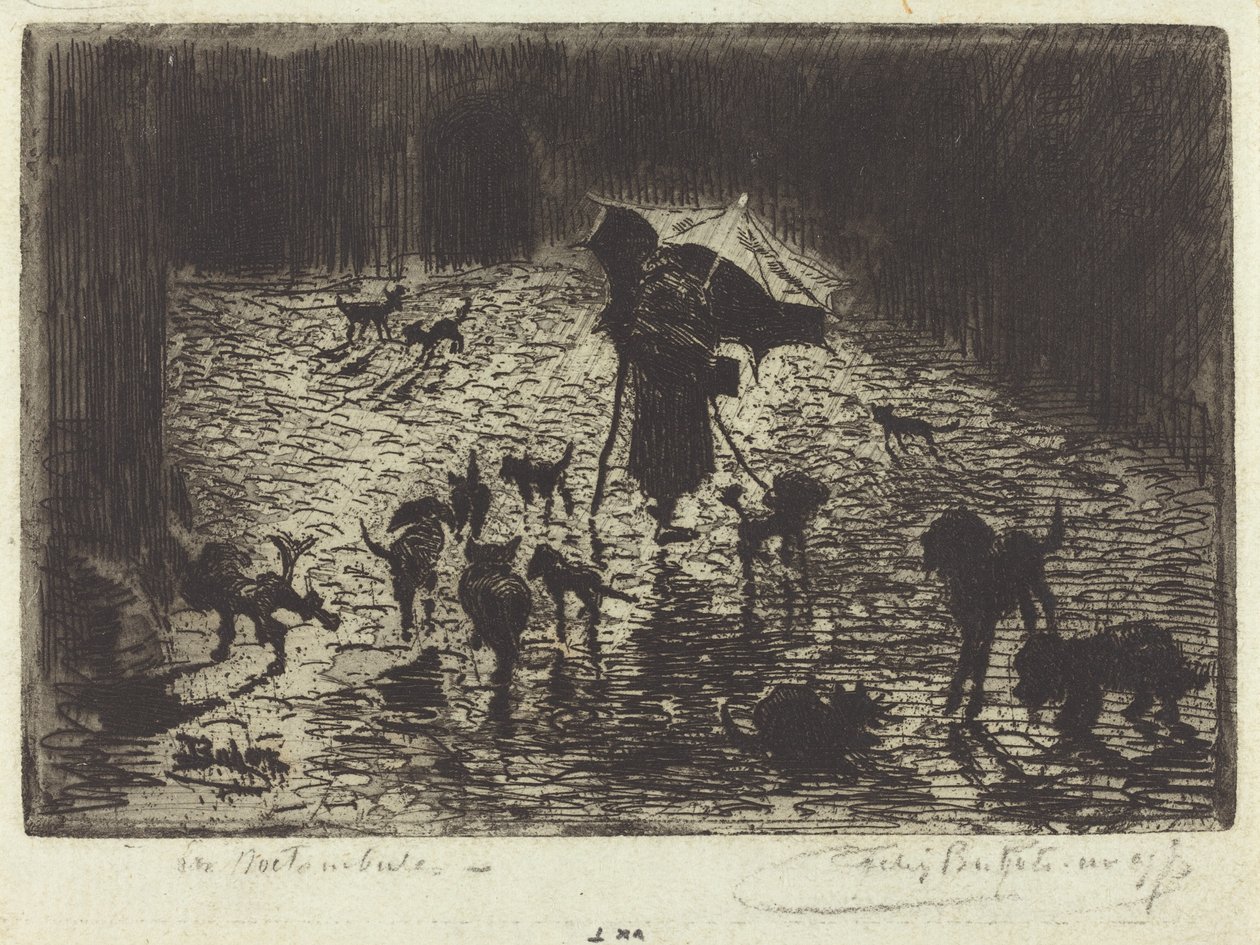 Die Nachtstreuner von Felix Hilaire Buhot