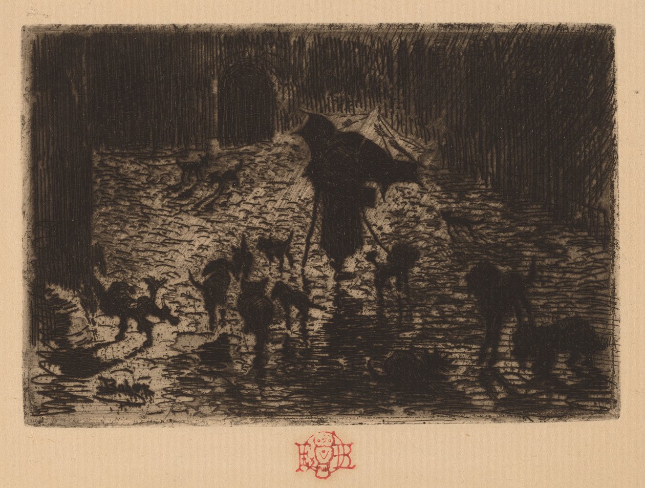 Die Nachtstreuner von Felix Hilaire Buhot