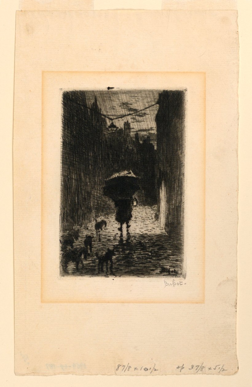 Regentag von Felix Hilaire Buhot