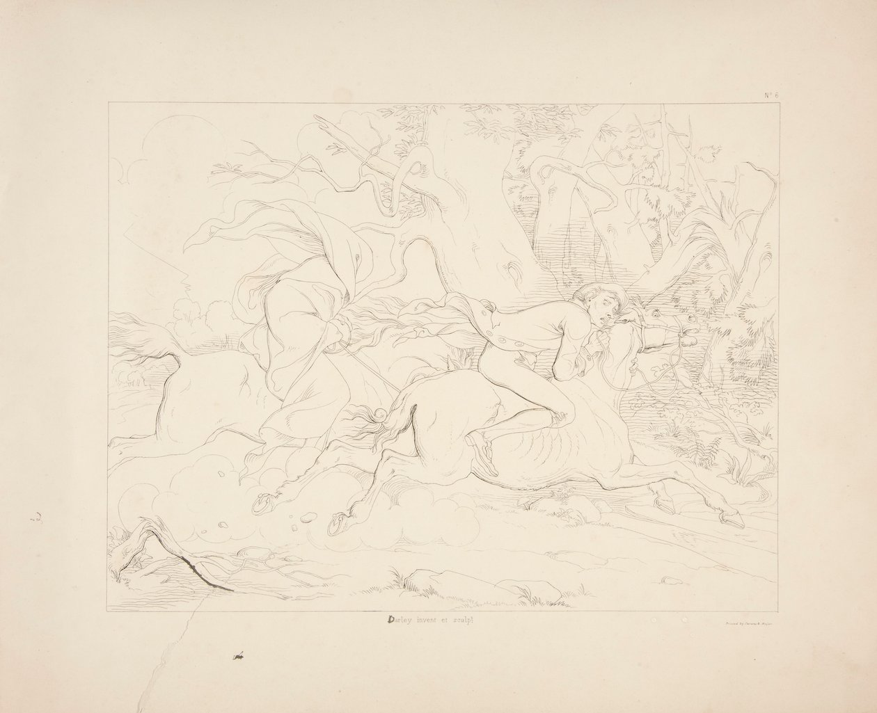 Die Legende von Sleepy Hollow, Blatt 6 von 6 von Felix O. C. Darley