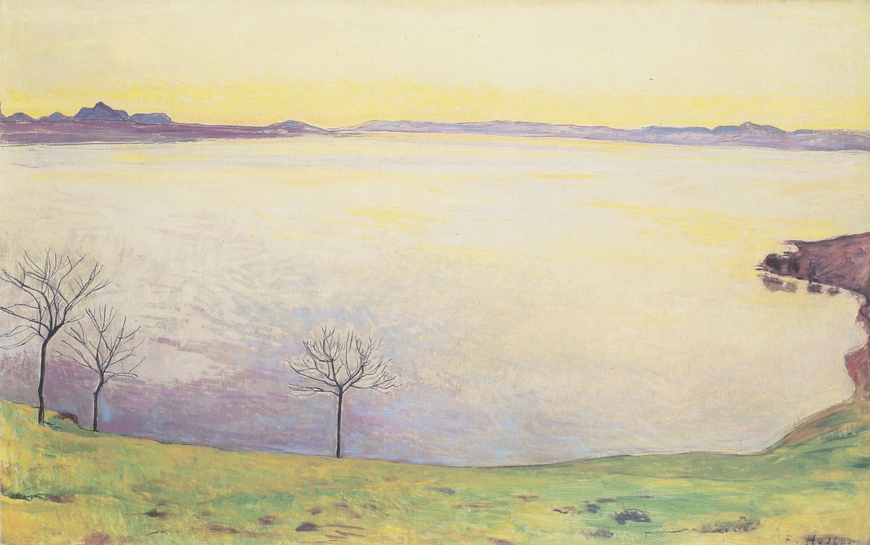 Genfersee von Chexbres aus von Ferdinand Hodler