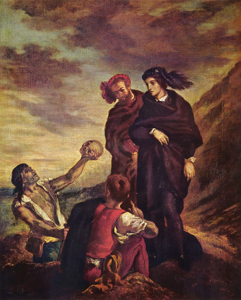Hamlet und Horatio auf dem Friedhof von Ferdinand Victor Eugene Delacroix