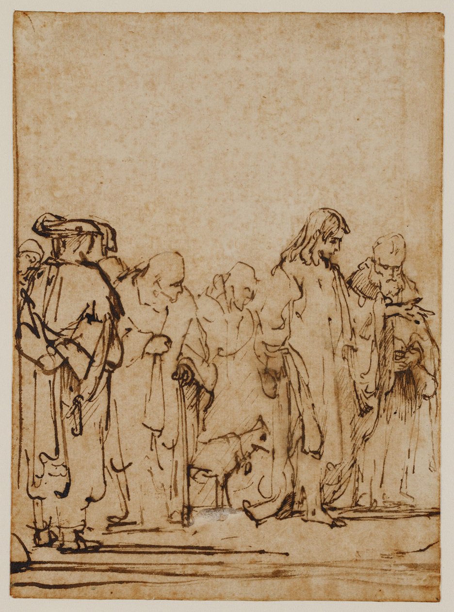 Christus mit Jüngern und/oder Pharisäern von Ferdinand Bol