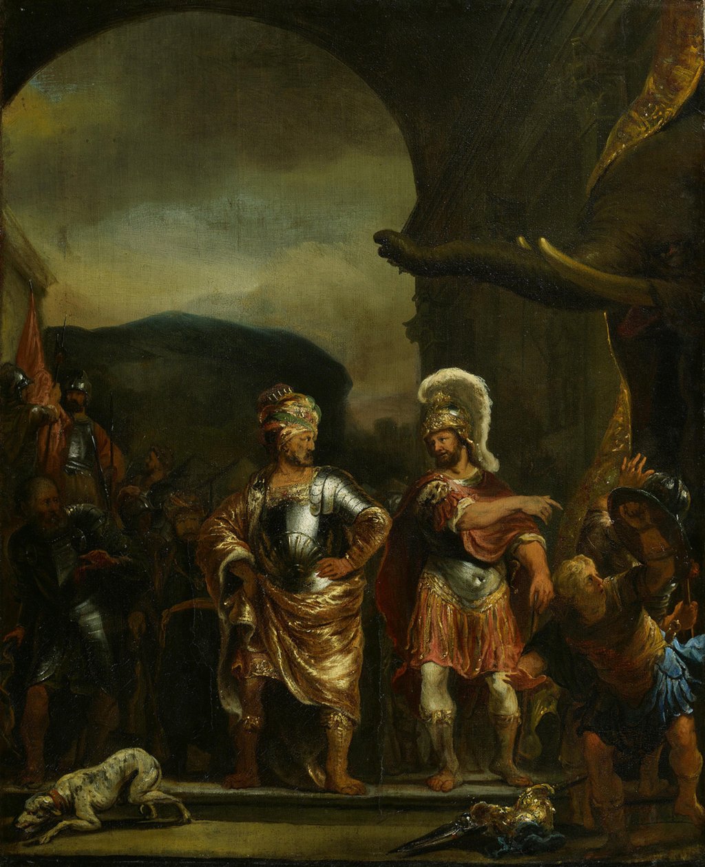 Die Unerschrockenheit von Fabricius im Heerlager von Pyrrhus von Ferdinand Bol