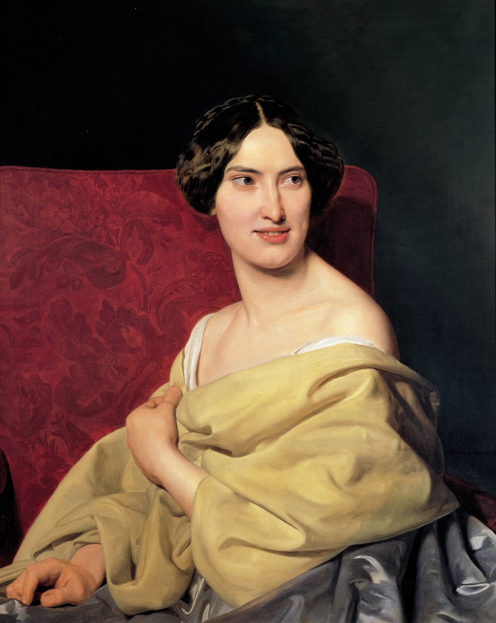 Anna Bayer, die zweite Gattin des Künstlers von Ferdinand Georg Waldmuller