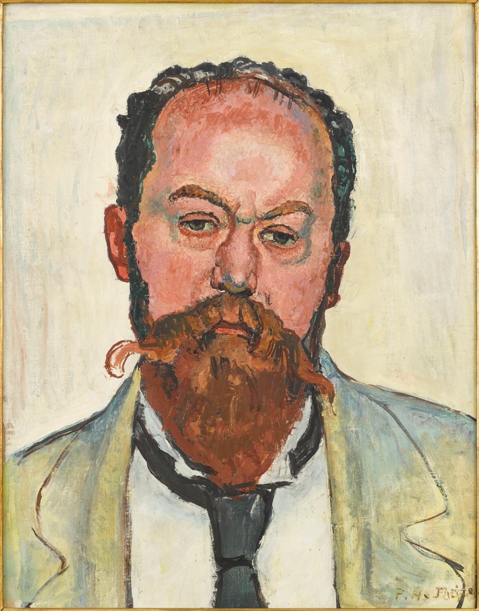 Porträt von Mathias Morhardt 1863-1939, 1913 von Ferdinand Hodler