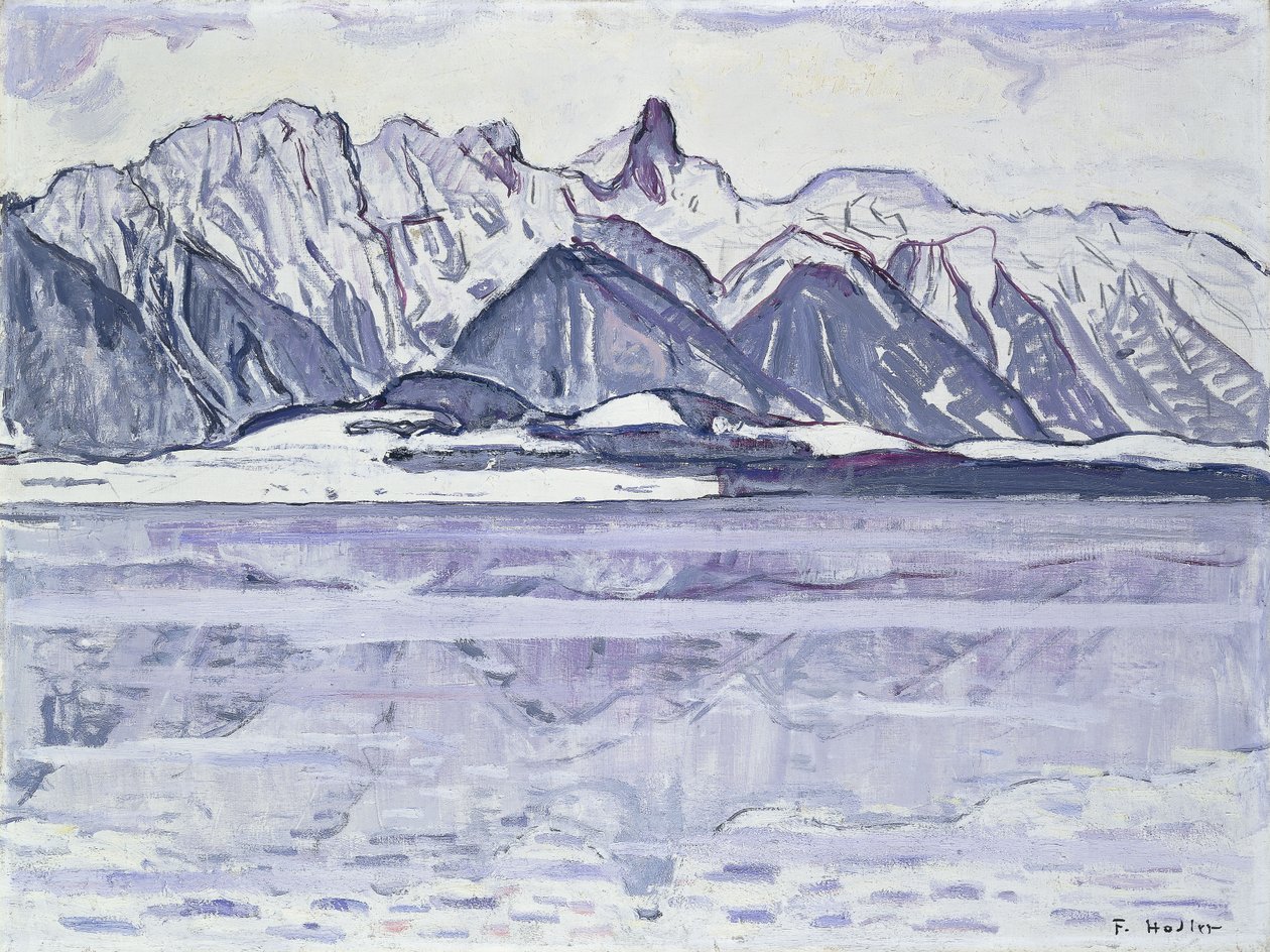 Verschneites Stockhorn, 1913-1914 von Ferdinand Hodler