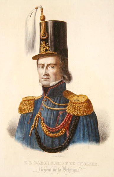 Baron Erasme Surlet de Chokier (1769-1839) Regent von Belgien von Ferdinand J.J. Daems