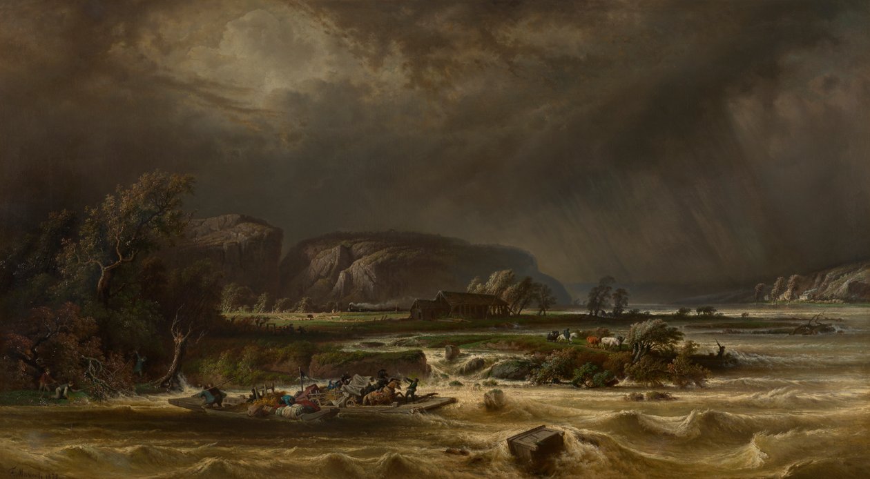 Die Maas bei Poilvache von Ferdinand Joseph Bernard Marinus