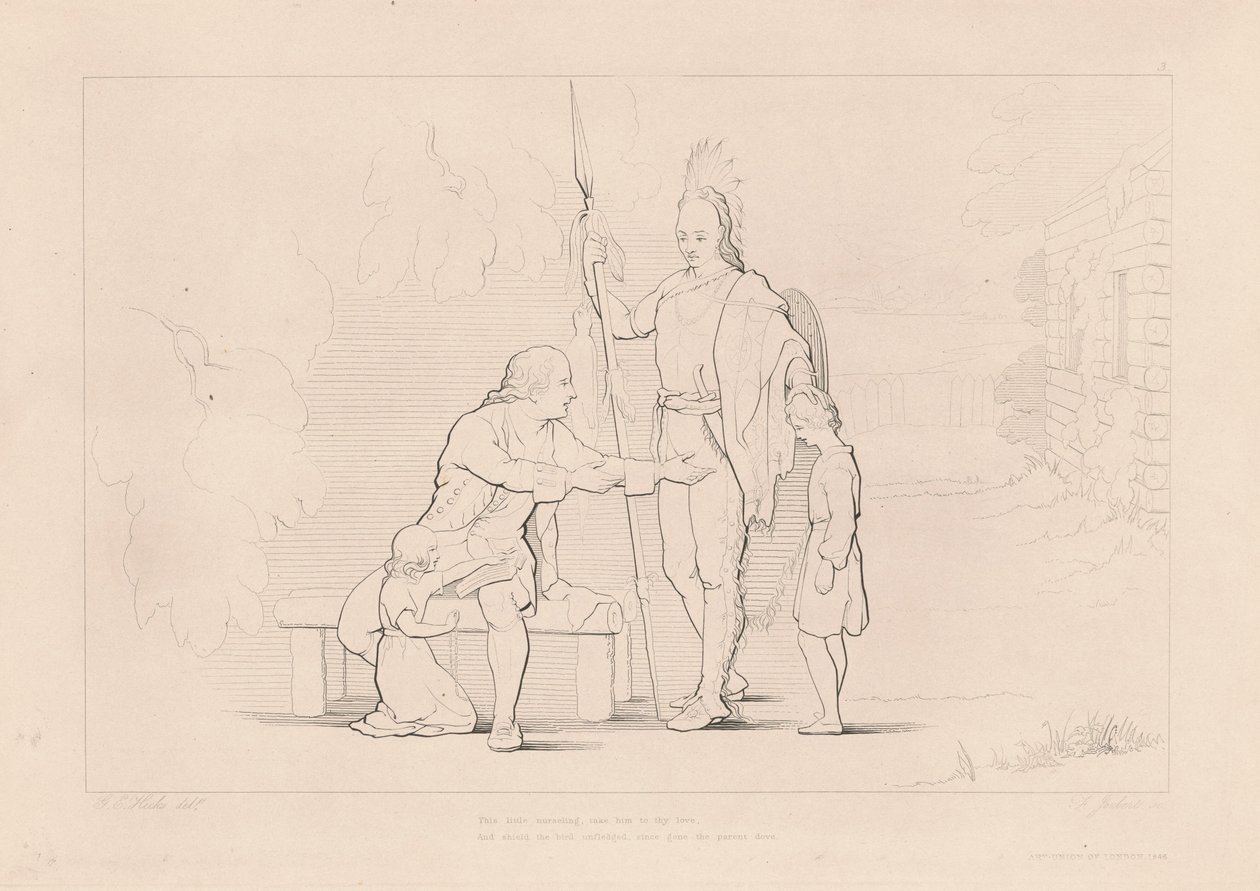 Das kleine Pflegekind, bring ihn zu deiner Liebe von Ferdinand Joubert, after George Elgar Hicks