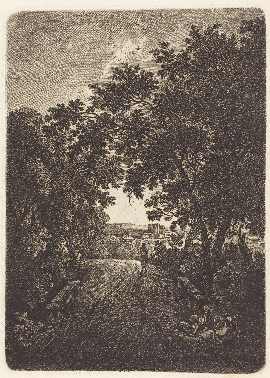 Ein Abendspaziergang von Ferdinand Kobell