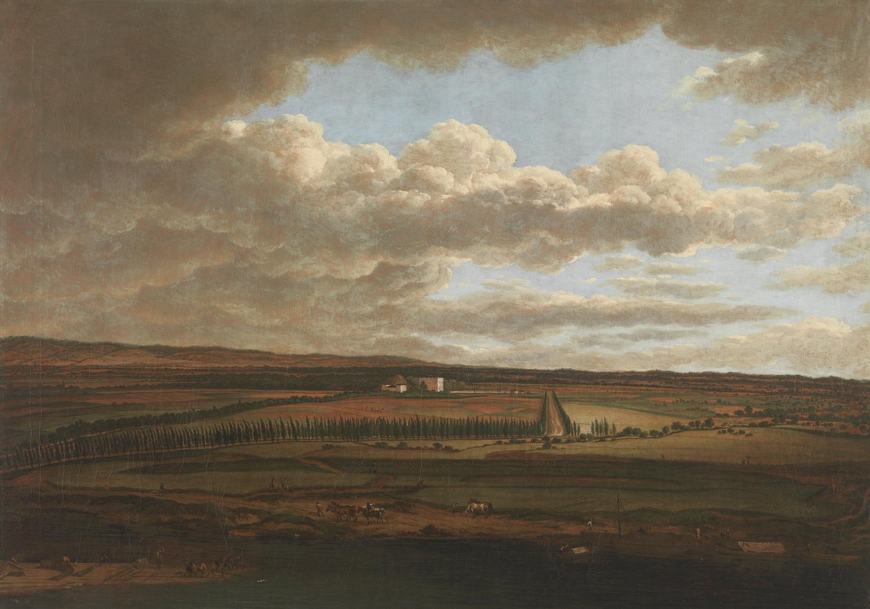 Blick vom Aschaffenburger Schloss auf die Alleen zum Schönbusch (Aschaffenburger Zyklus) von Ferdinand Kobell