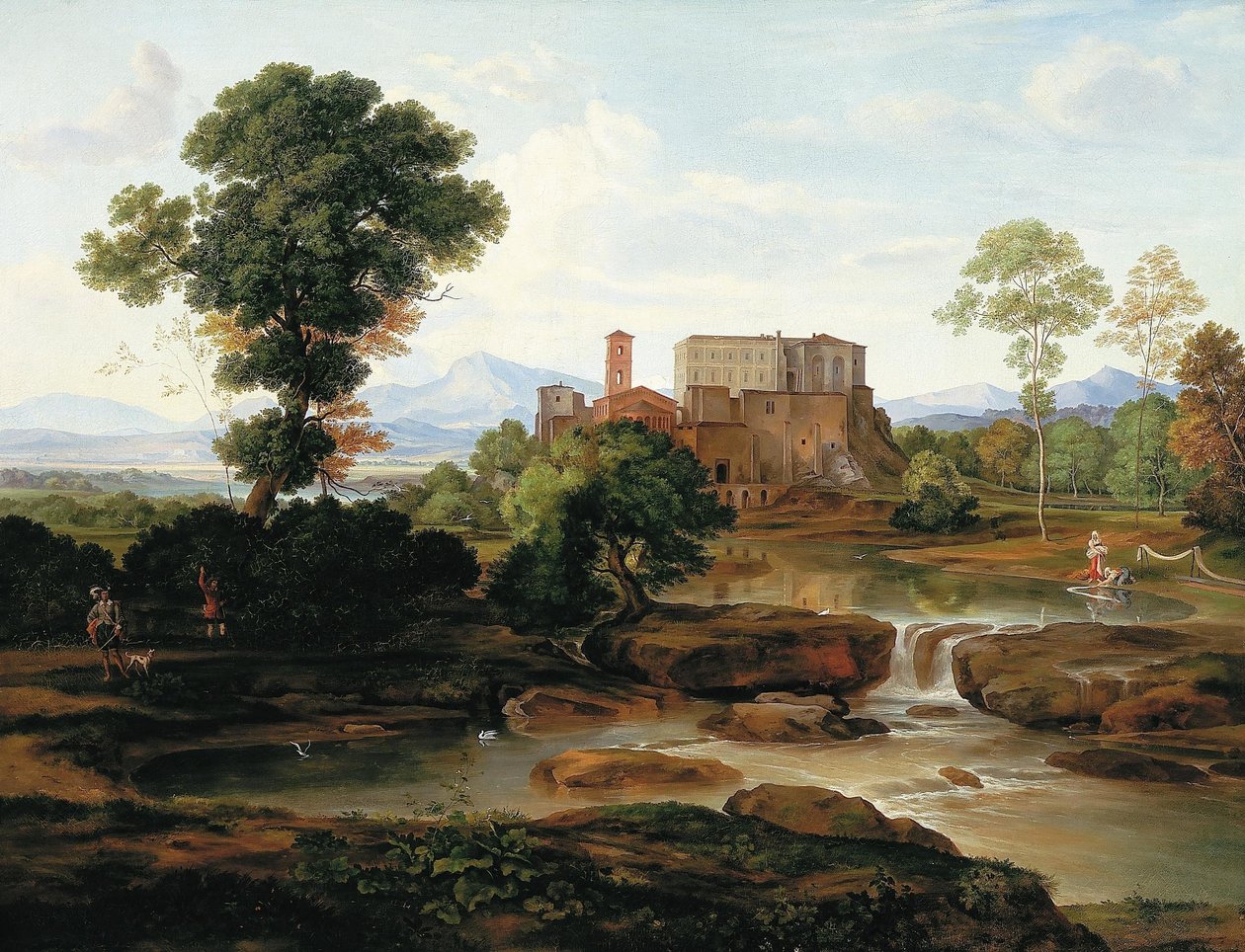 Ideale italienische Landschaft von Ferdinand Olivier