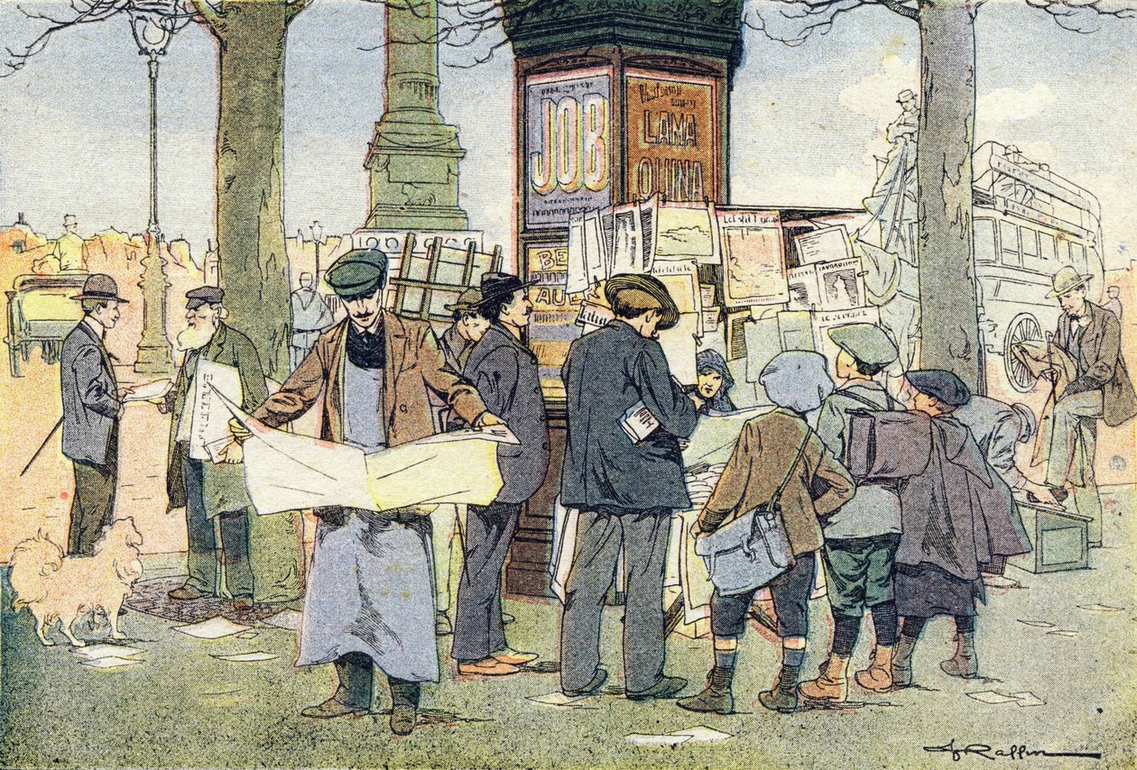 Der Kiosk mit Zeitungen, in Imagier de l