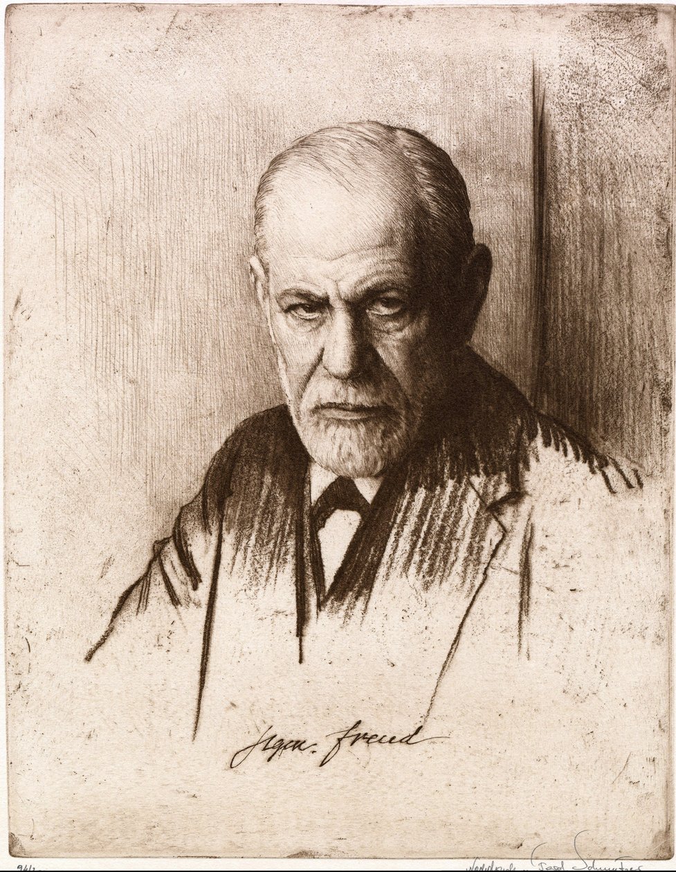 Porträt von Sigmund Freud (1856-1939) von Ferdinand Schmutzer