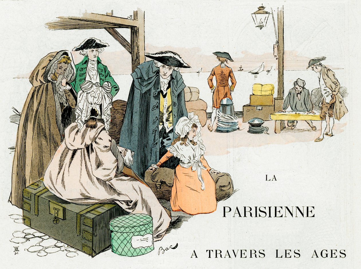 Die Pariserin durch die Jahrhunderte, 18. Jahrhundert, ca. 1880-1950 von Ferdinand Sigismund Bac