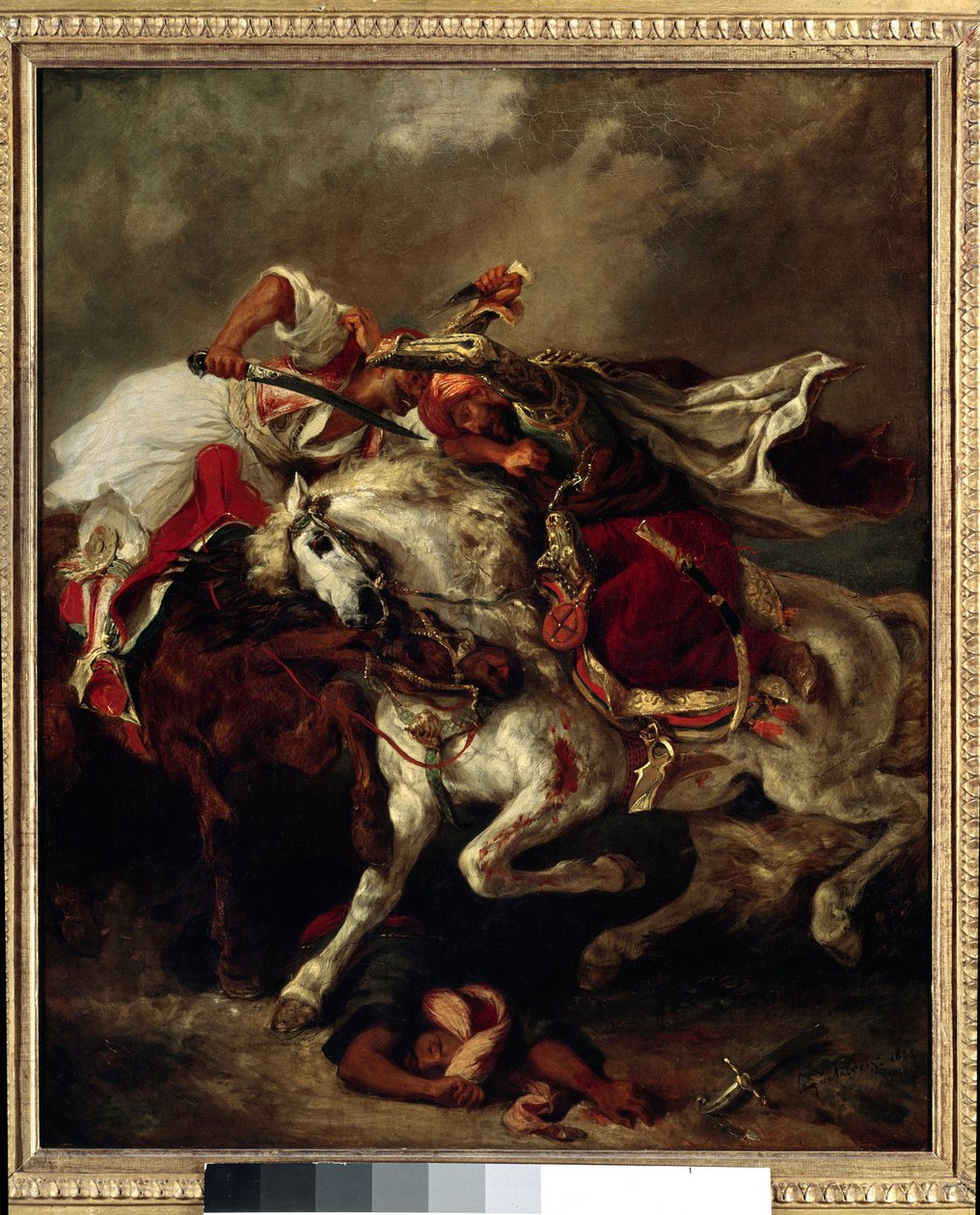 Schlacht von Giaour und Pascha (Marokko) von Ferdinand Victor Eugene Delacroix