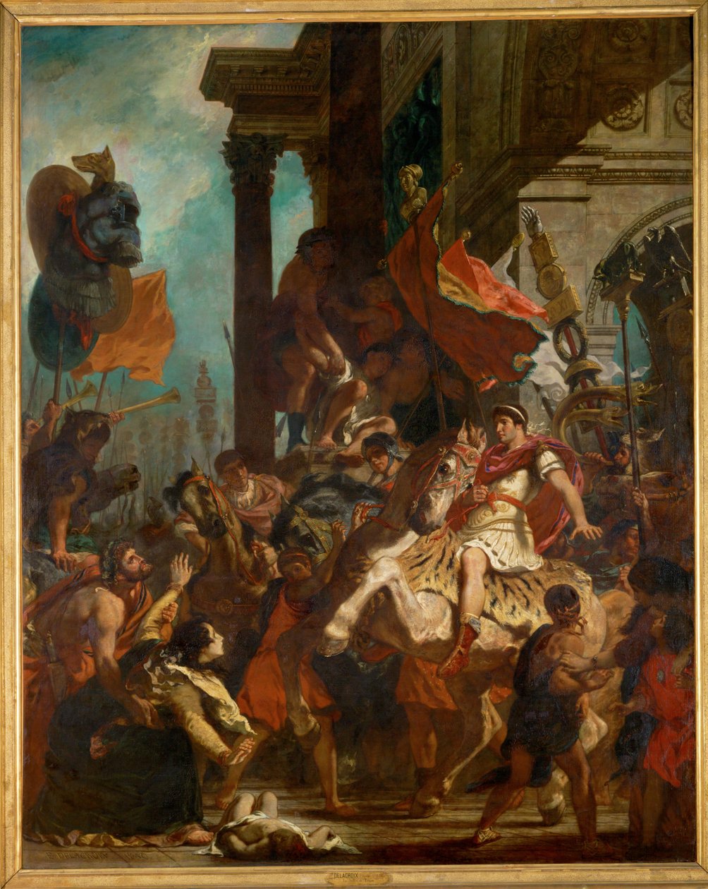 Die Gerechtigkeit des Kaisers Trajan von Ferdinand Victor Eugene Delacroix