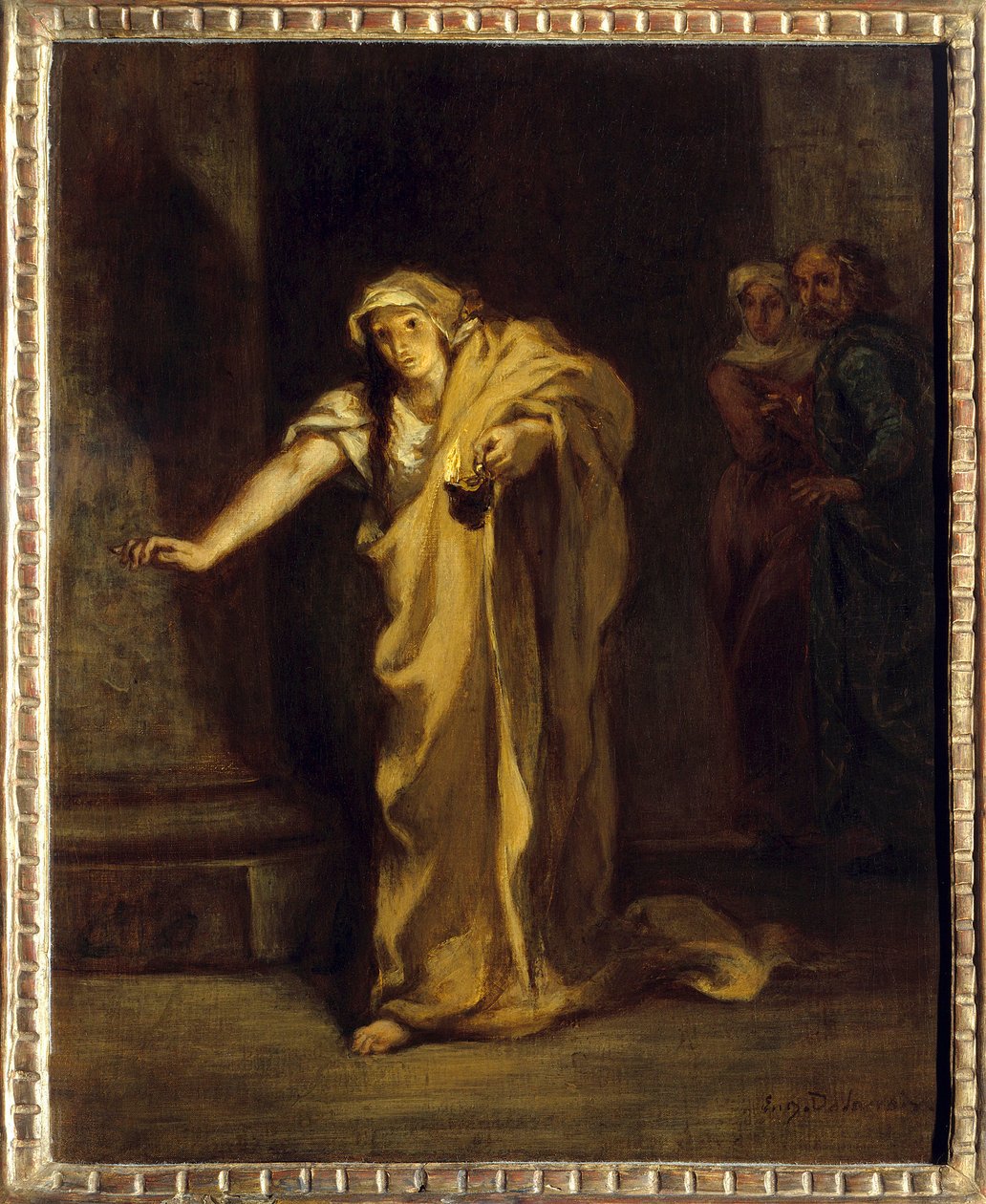 Lady Macbeth im Schlafwandeln (Illustration) von Ferdinand Victor Eugene Delacroix