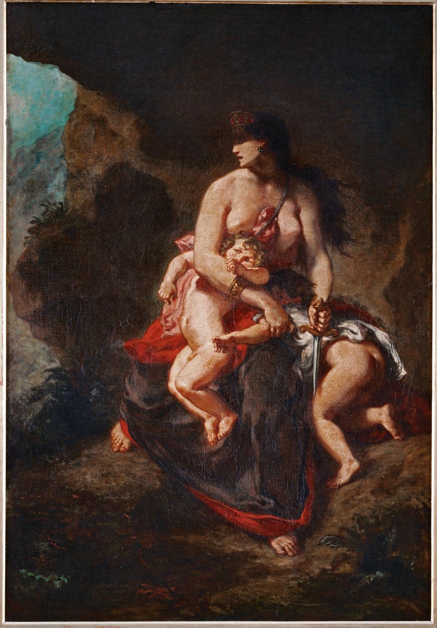 Zornige Medea von Ferdinand Victor Eugene Delacroix