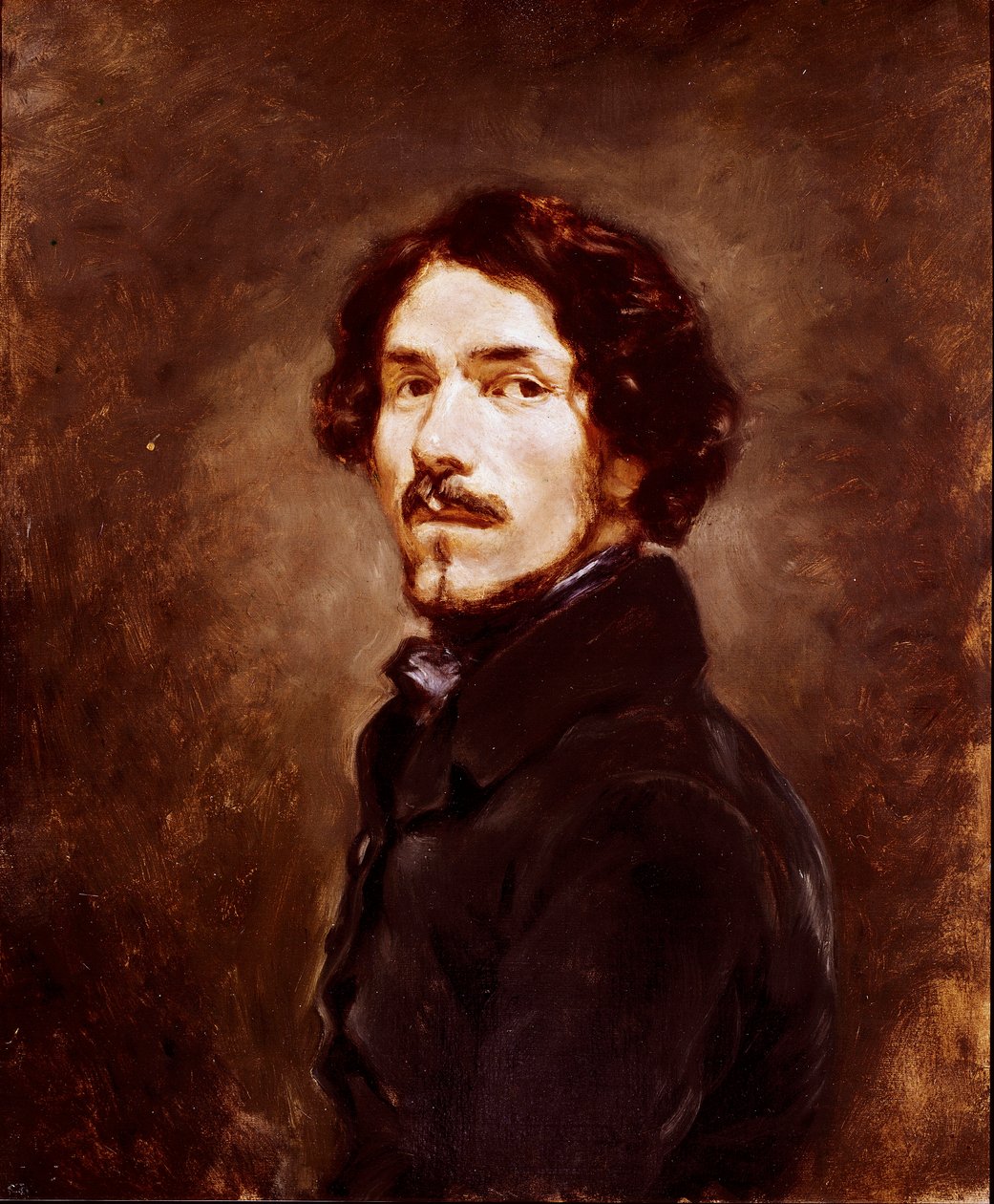 Selbstporträt im Alter von 44 Jahren von Ferdinand Victor Eugene Delacroix